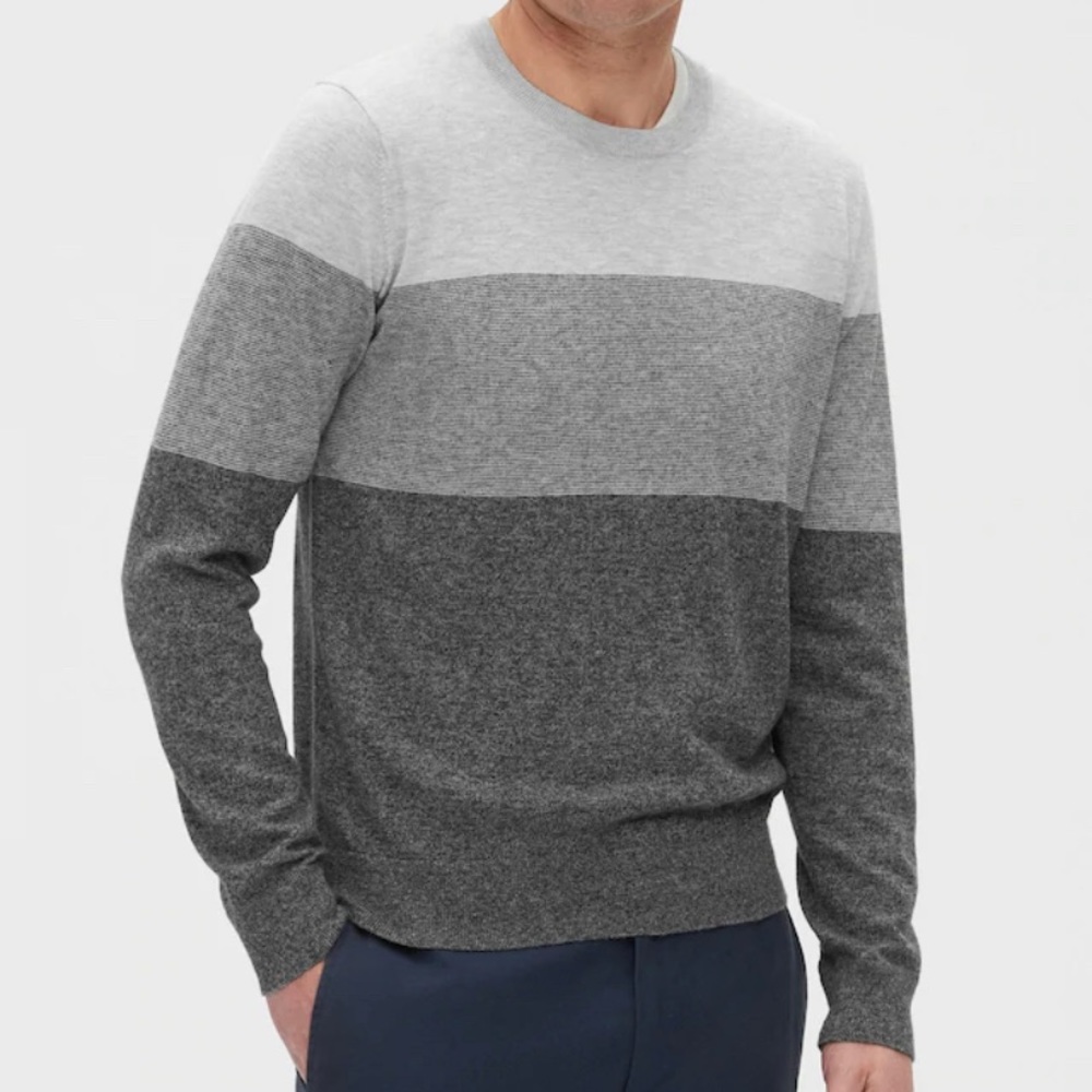 Banana Republic luxury blend Colorblock sweater